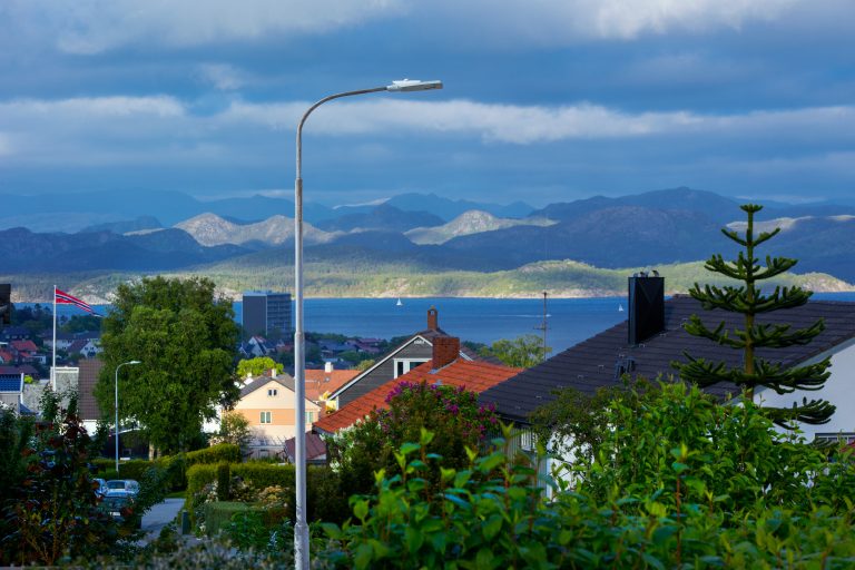 Led-armatur i Rogaland.